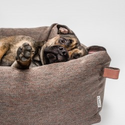 Cloud7 - Hundebett Sleepy - Herringbone Brown