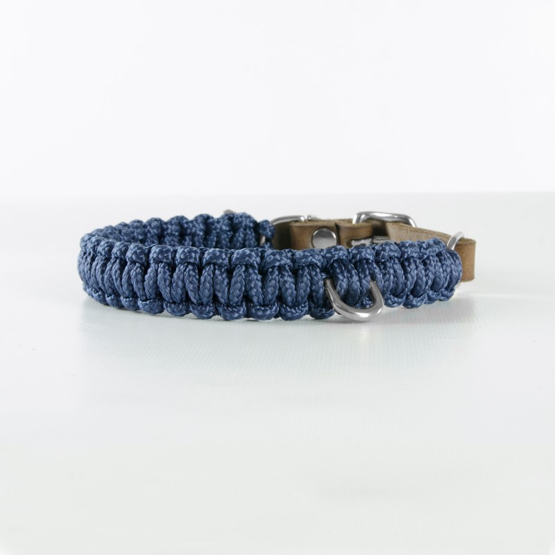 Molly & Stitch - Hundehalsband - Touch of Leather - Navy